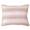 Prescott Stripe Pillow Shams - Red
