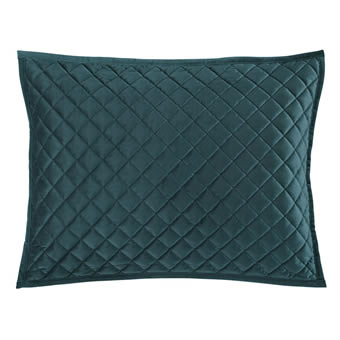 Velvet Diamond Quilted Pillow Shams - 6 Colors