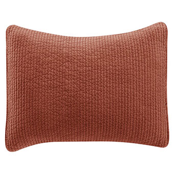 Stonewashed Cotton Quilted Velvet Pillow Sham - 9 Colors #4