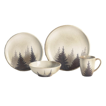 Clearwater Pines 19-Piece Dinnerware & Canister Set #2