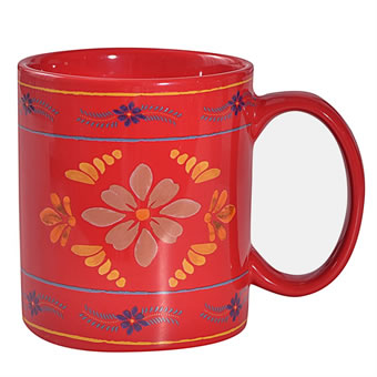 Bonita Mug and Coaster 8-Piece Set - Red #3
