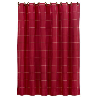 South Haven Shower Curtain - Red