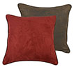 Luxury Faux Leather Reversible Euro Sham - Red