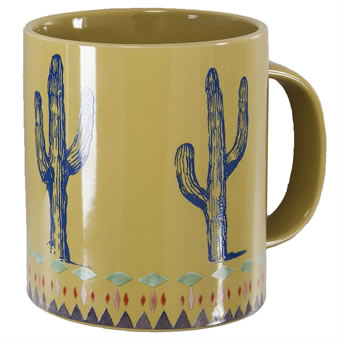 Cactus Border Coffee Mug Set