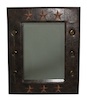 Faux Leather Star Wall Mirror