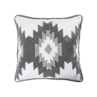Free Spirit Throw Pillow W/Crewel Embroidery