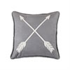 Free Spirit Embroidered Arrow Throw Pillow