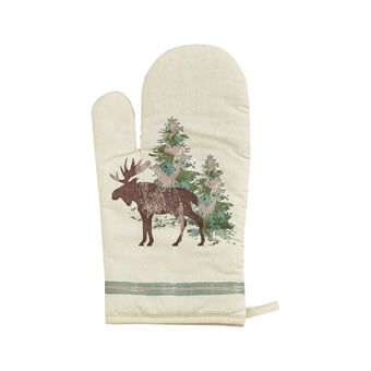 Scenery Tree Printed Oven Mitts