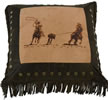 Embroidered Team Roping Pillow