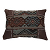 Navajo Geometric Scalloped Chenille Pillow