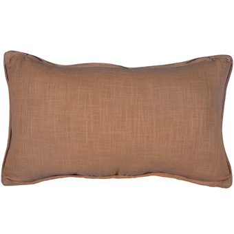 Basket Weave Leather Pillow W/Studs - Soft Tan #4