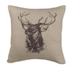 Linen Elk Bust Pillow