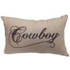 Linen Cowboy Pillow