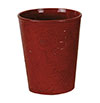 Savannah Ceramic Bathroom Wastebasket - Red