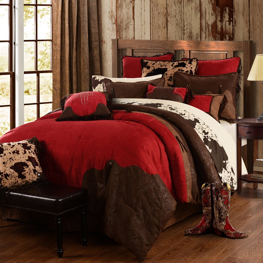 Pungo Ridge Red Rodeo Comforter Set Red Rodeo Ws4005