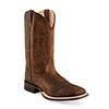 Old West Men's Broad Square Toe Boots - Brown