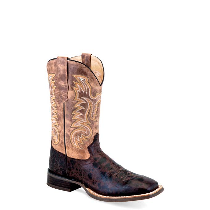 Pungo Ridge - Old West Men's Broad Square Toe Boots - Brown Truffle ...