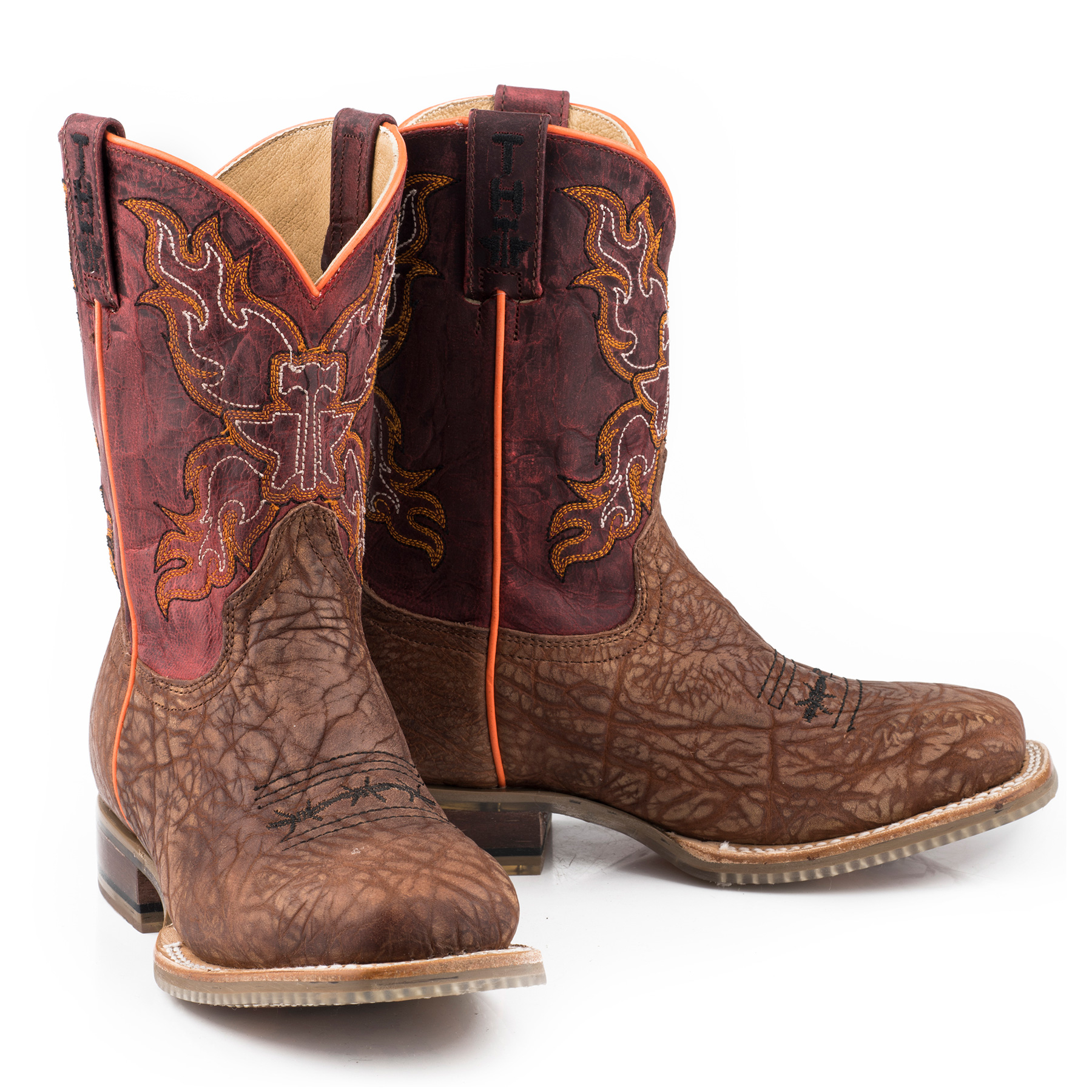 Pungo Ridge Tin Haul Kid's Wild Bull Boots w/Stampede Sole, Kids Tin