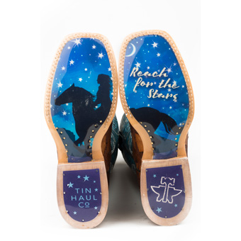 Tin Haul Ladies Wish Upon A Star Boots W/ Dream Rider Sole #2