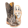 Tin Haul Ladies Golden Horns Boots w/What The Fox Sole