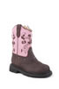 Roper Toddler's Western Boots w/Lights - Brown/Pink