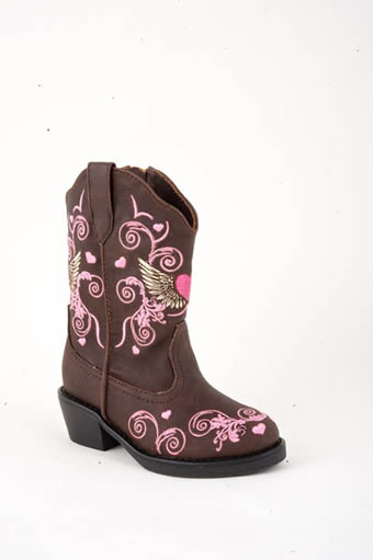 Roper Toddler's Fashion Boots w/ Winged Heart Design