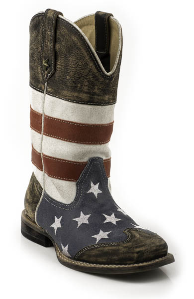 Roper Kid's American Square Toe Boots