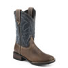 Roper Kid's Monterey Square Toe Boots - Brown/Navy
