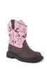 Roper Children's Western Boots w/Lights - Pink/Brown