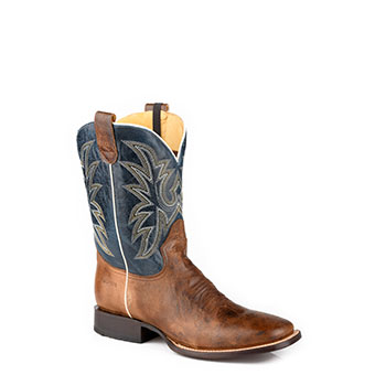 Roper Men's Pierce Concealed Carry Boots - Brown/Dark Blue