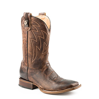 Roper Men's Rider Sidewinder Concealed Carry Boots - Waxy Brown