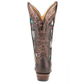 Roper Ladies Arrows Square Flextra Boots - Waxy Brown #2
