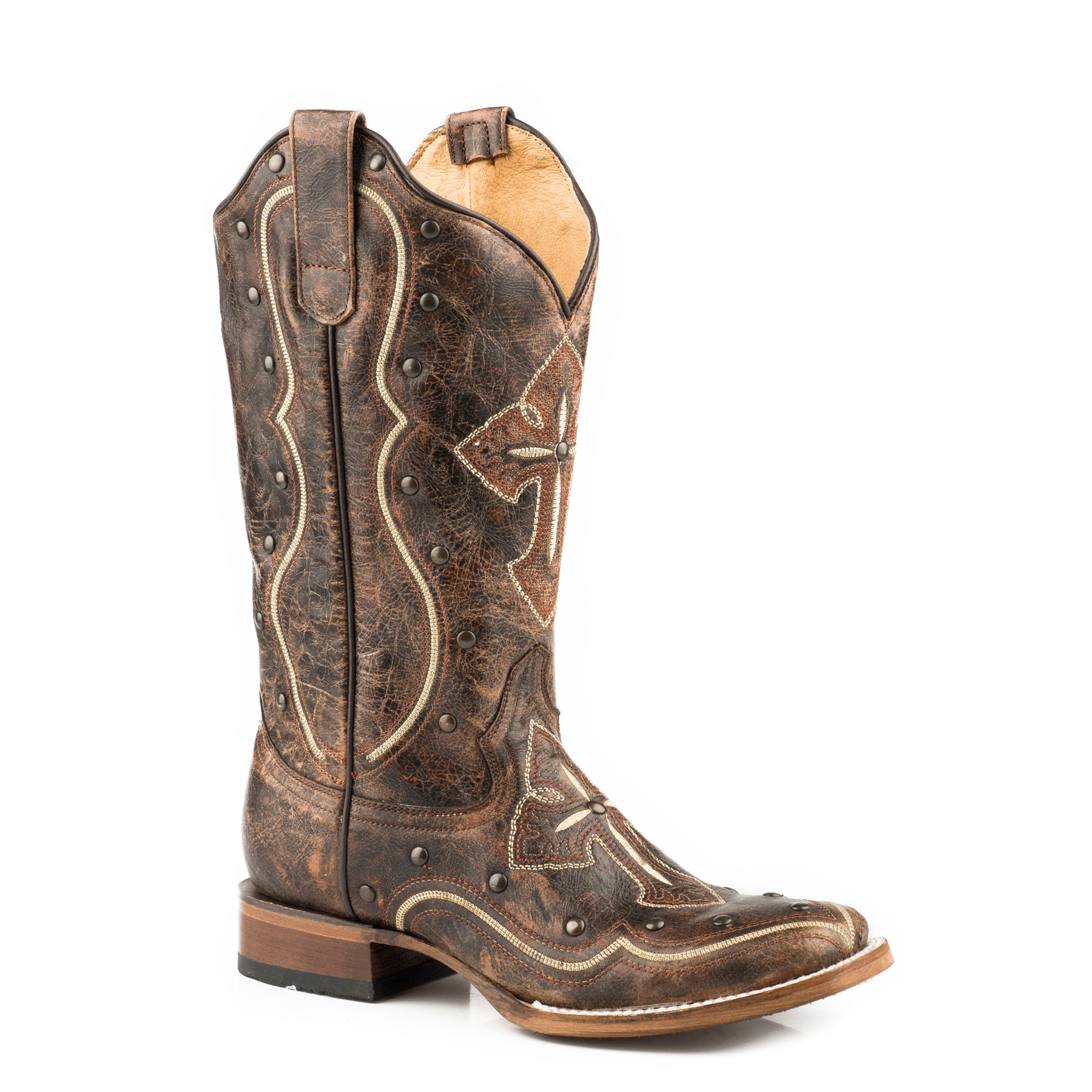 Pungo Ridge Roper Ladies Pure Square Toe Flextra Boots, Ladies Roper