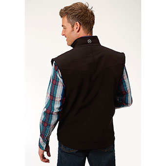 Roper Men's Concealed Carry Soft Shell Vest - Black #3