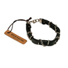 Stetson Leather Chain & Cord Wrapped Bracelet - Black