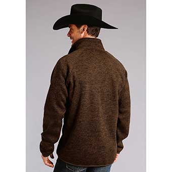 Stetson Men's Bonded Knit Sweater - Brown #2
