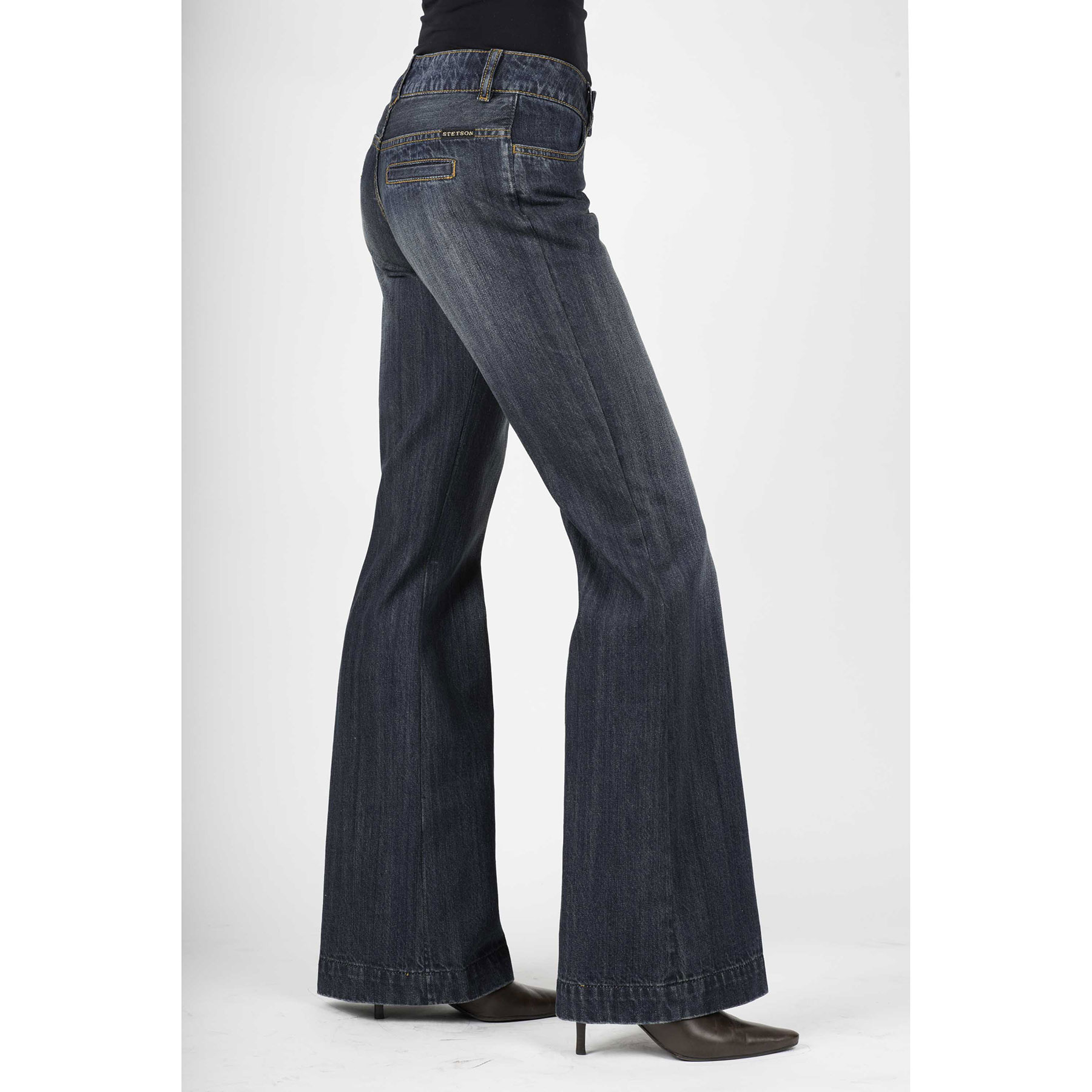 Pungo Ridge - Stetson Ladies 214 City Trouser Fit Reg Jeans - Dark Wash ...