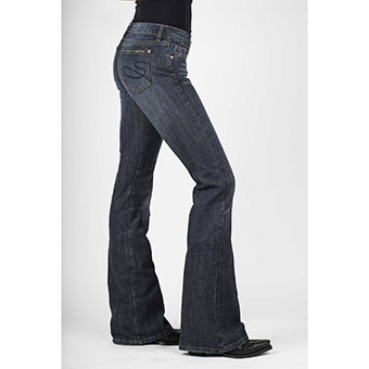 Stetson Ladies 816 Classic Boot Cut Jeans - Medium Wash #1