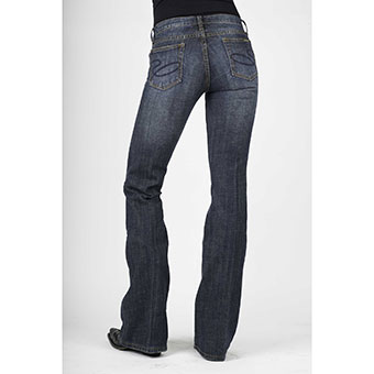 Stetson Ladies 816 Classic Boot Cut Jeans - Medium Wash #2