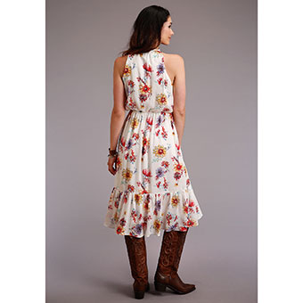 Stetson Women's Floral Sketch Sleeveless Prairie Dress #2