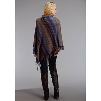 Stetson Ladies Asymmetrical Knitted Poncho #3