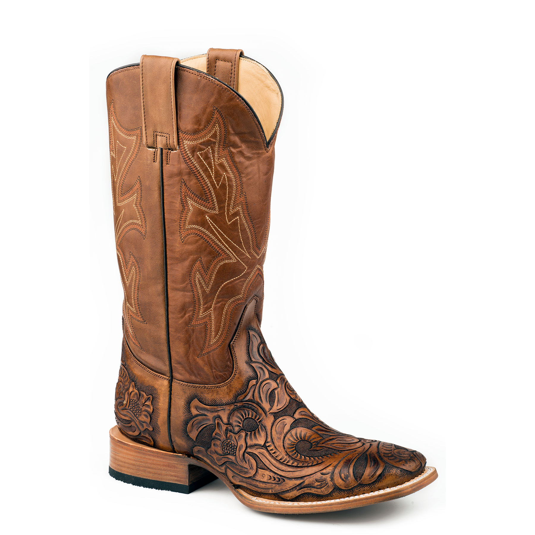 Stetson Men's Wicks Hand Tooled Leather 