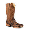 Stetson Men's Wicks Hand Tooled Leather Boots - Waxy Tan