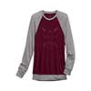 Tin Haul Gal's L/S Go Your Own Way Shirt - Wine/Grey
