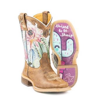 Tin Haul Kids Cactilicious Boots w/Raised To Be Sharp Sole