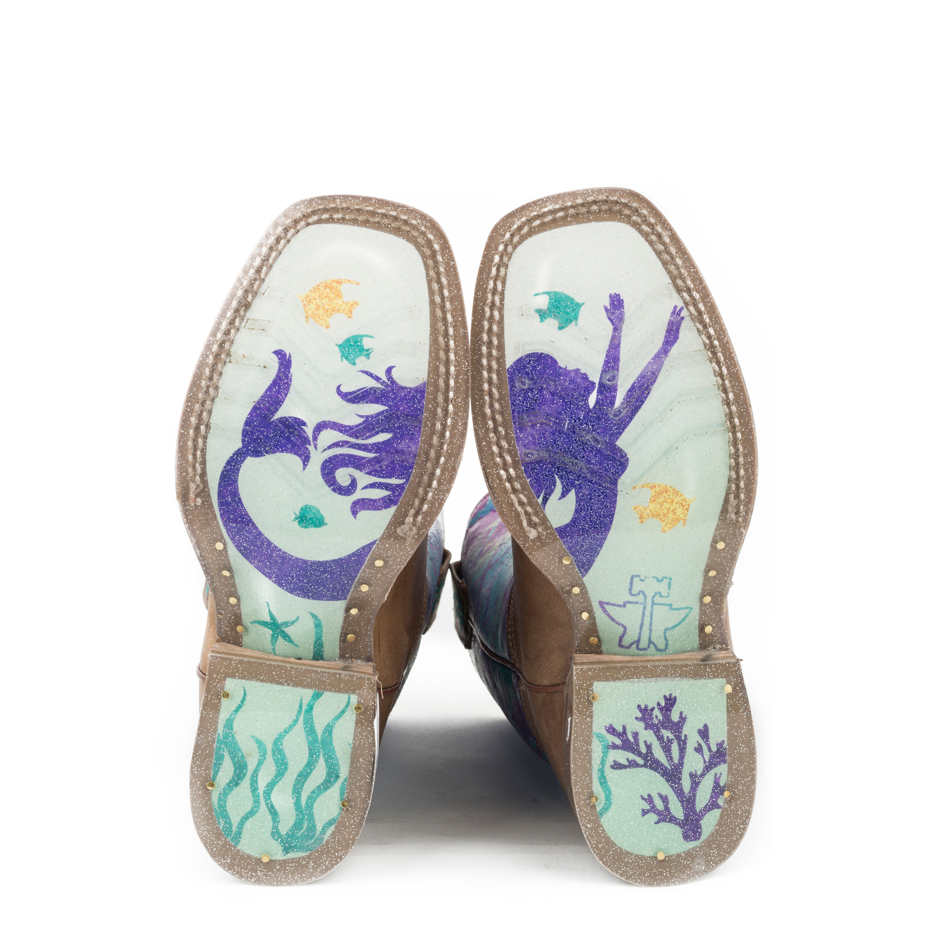 Pungo Ridge Tin Haul Youth Under The Sea Boots w/Mermaid Sole, Kids