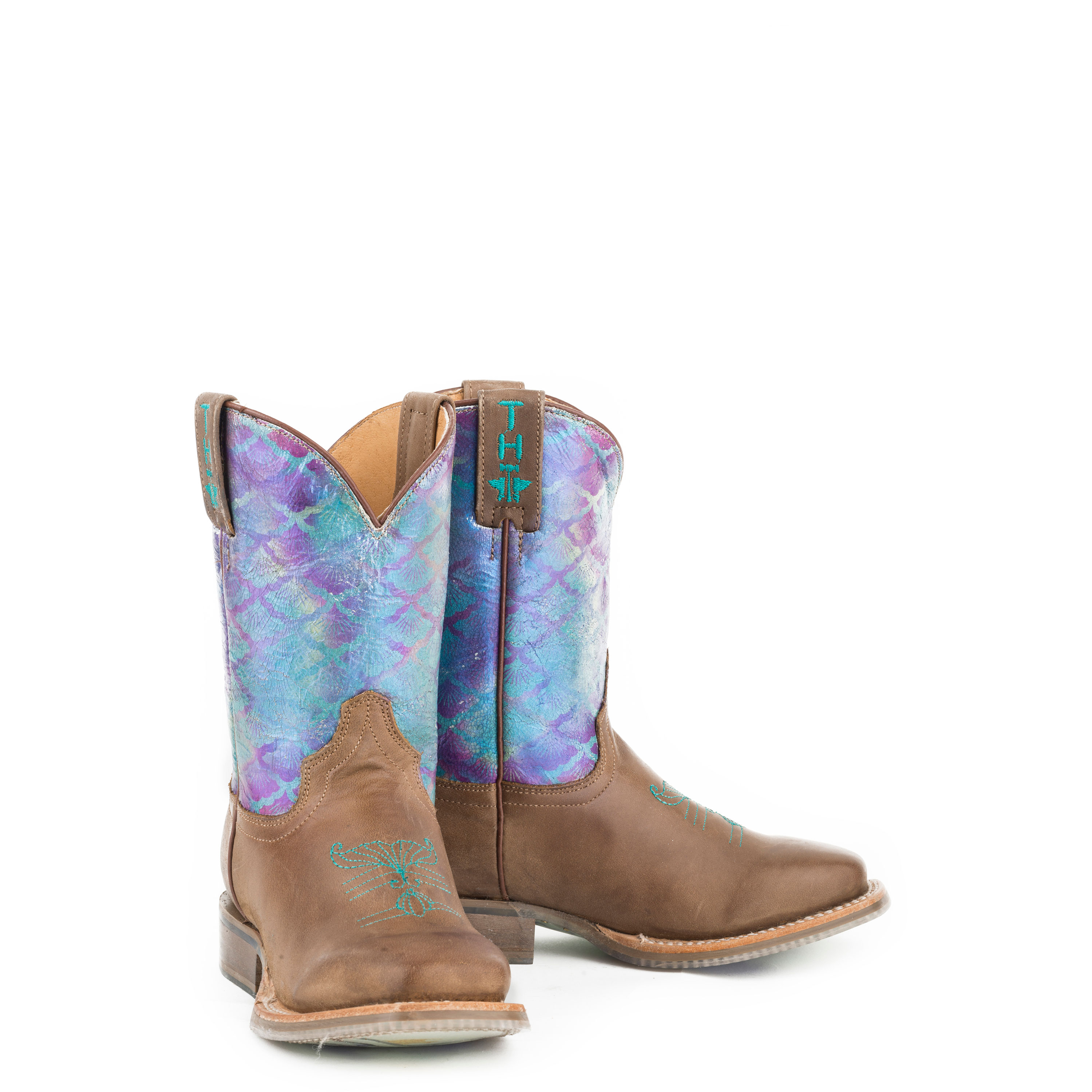 Pungo Ridge Tin Haul Youth Under The Sea Boots w/Mermaid Sole, Kids