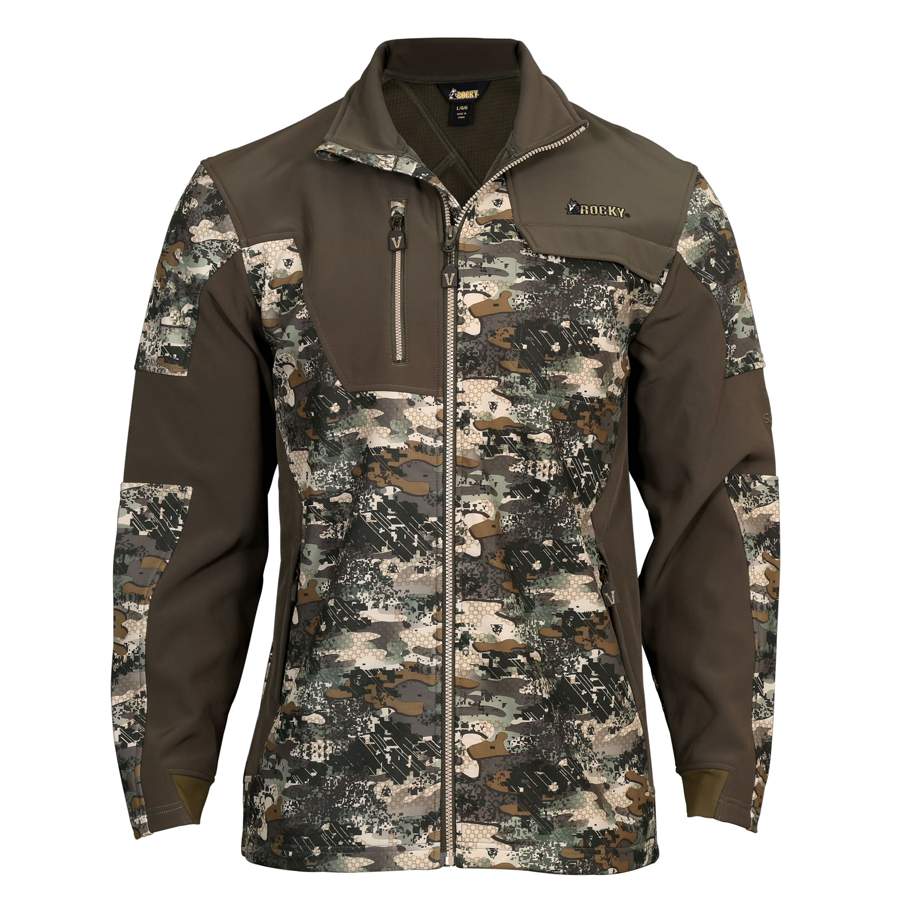 Pungo Ridge Rocky Men's Stratum 2 Layer Jacket Venator Camo, Rocky