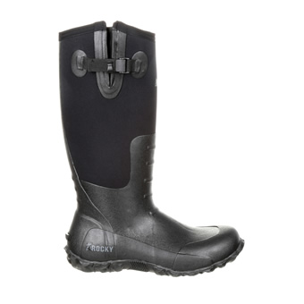 Rocky Rubber Waterproof Outdoor Boot - Black #7