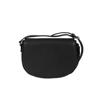 Scully Leather Small Full Flap Handbag - Black